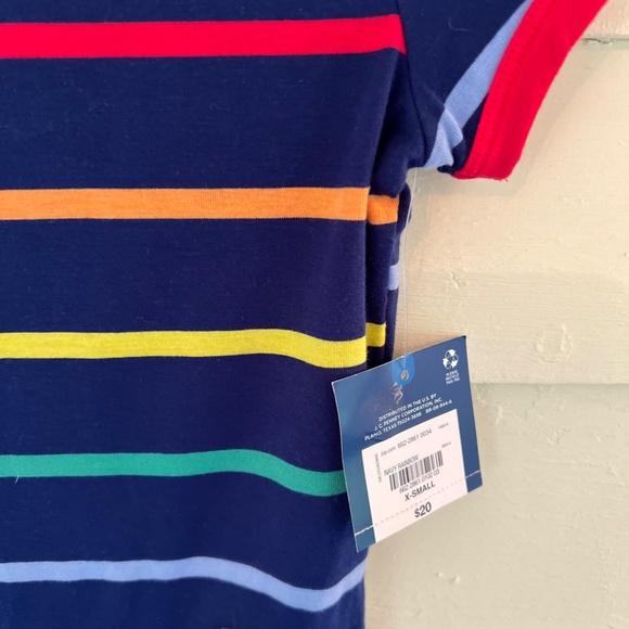 *NWT* ARIZONA JEAN CO. Navy Blue Rainbow Pride Soft Women's T-Shirt - Picture 7 of 11